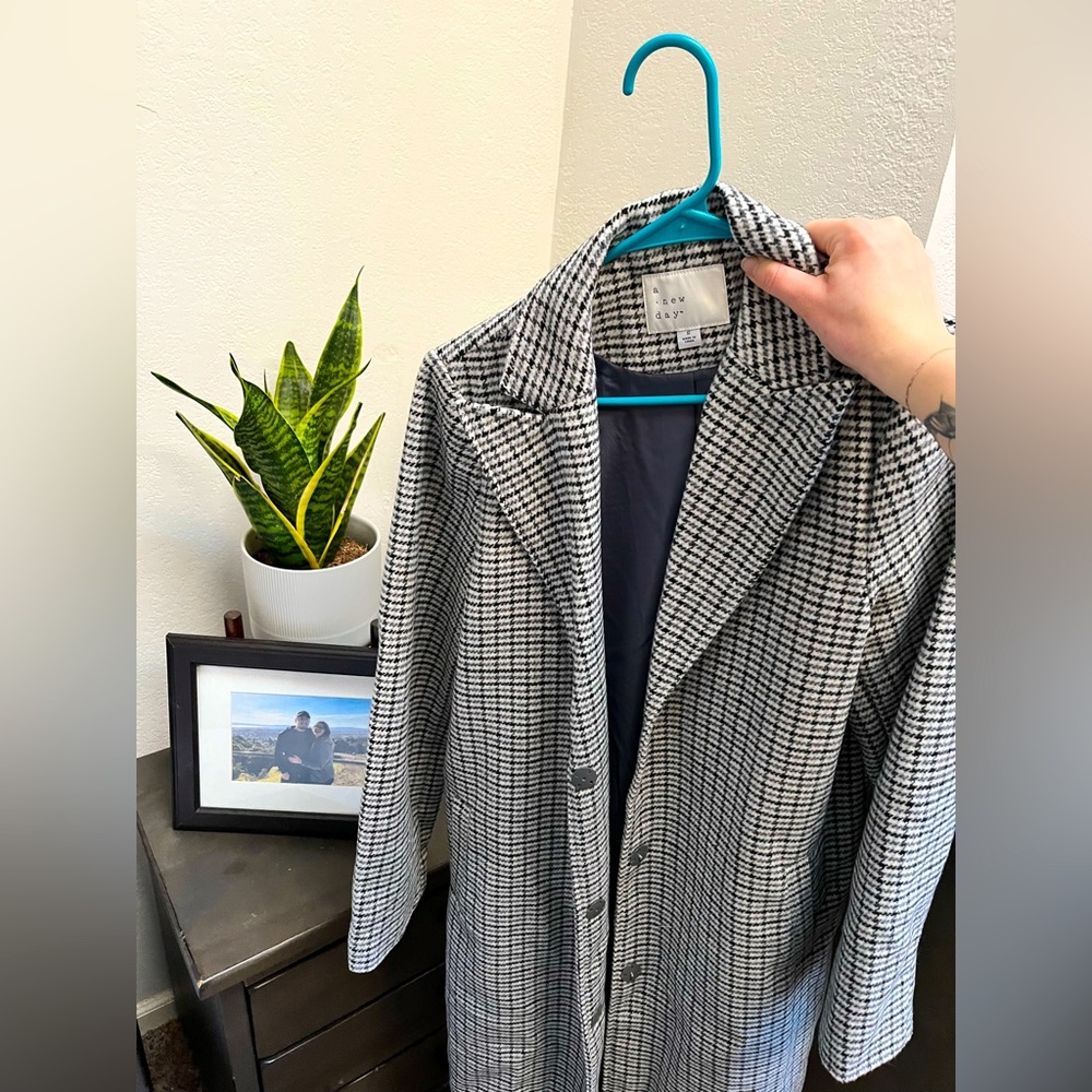 A New Day: Houndstooth Dress Coat